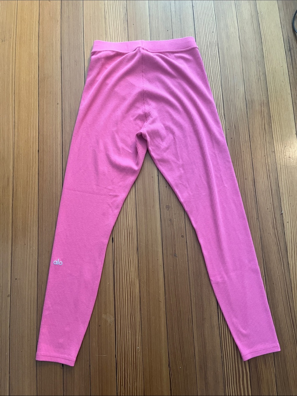 ALO Yoga ribbed pink leggings - Picture 5 of 7